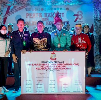 Deklarasi Bebas ODF, Dinas PU Apresiasi Kelurahan Paropo Wujudkan Lingkungan Sehat