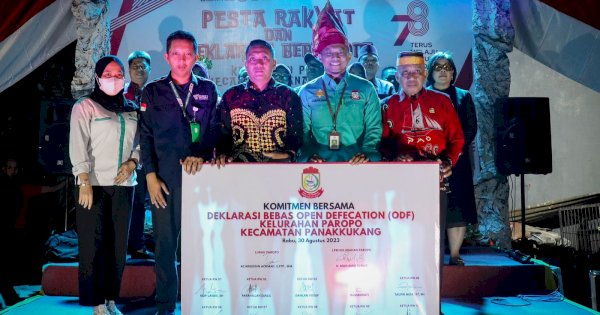 Deklarasi Bebas ODF, Dinas PU Apresiasi Kelurahan Paropo Wujudkan Lingkungan Sehat