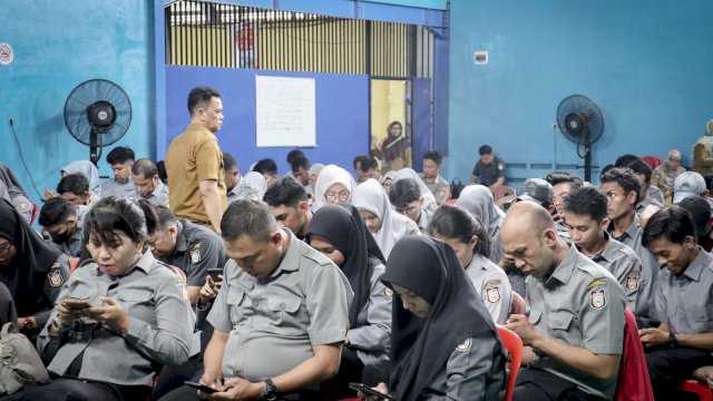 Evaluasi Tenaga Laskar Pelangi, 901 Pegawai Non-ASN Dinas PU Makassar Ikuti Ujian