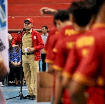 Danny Pomanto Bakar Semangat Kontingen Kejurda Futsal Sulsel 2023