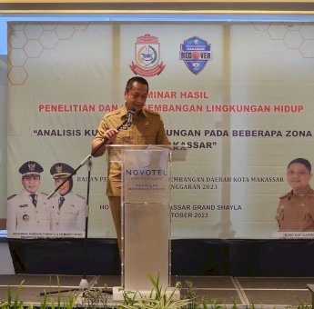 Buka Seminar Hasil Soal Lingkungan, Sekertaris Balitbangda Makassar Sebut Upaya Pemerintah Menuju Kota Sehat