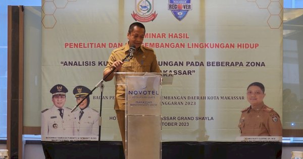 Buka Seminar Hasil Soal Lingkungan, Sekertaris Balitbangda Makassar Sebut Upaya Pemerintah Menuju Kota Sehat