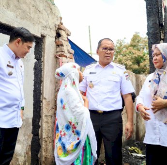 Tinjau Lokasi Kebakaran di Jalan Serigala, Danny Pomanto: Kita Bersyukur Tidak Ada Korban Jiwa