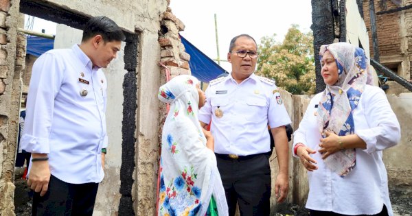 Tinjau Lokasi Kebakaran di Jalan Serigala, Danny Pomanto: Kita Bersyukur Tidak Ada Korban Jiwa