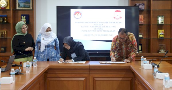 Danny Pomanto Teken MoU dengan Komisi Nasional Disabilitas Wujudkan Makassar Kota Inklusif