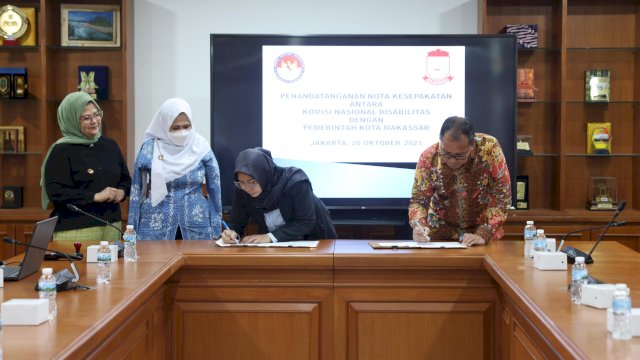 Danny Pomanto Teken MoU dengan Komisi Nasional Disabilitas Wujudkan Makassar Kota Inklusif