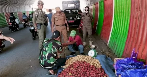Patroli Rutin Satpol PP Kecamatan Tallo ke PKL Liar