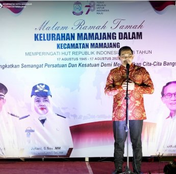 Kompak, Camat dan Sekcam Mamajang Hadiri Pesta Rakyat di Mamajang Dalam