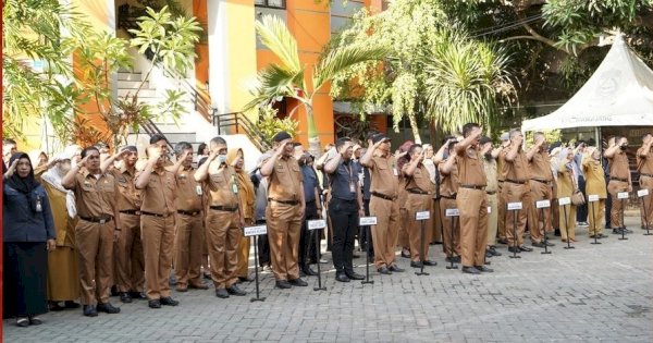 Camat Mamajang Pimpin Apel Pagi, Tekankan Disiplin hingga Ingatkan Non ASN Soal Ini