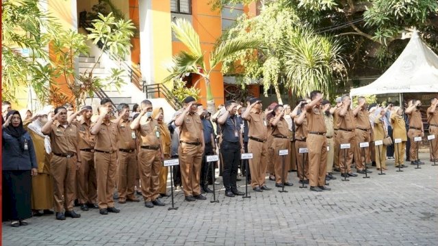 Camat Mamajang Pimpin Apel Pagi, Tekankan Disiplin hingga Ingatkan Non ASN Soal Ini