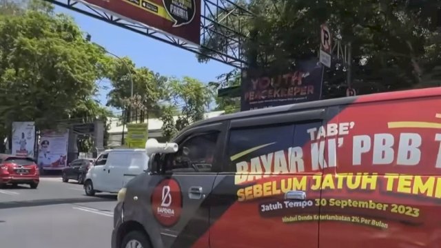 Gencarkan Sosialisasi, Bapenda Makassar Gunakan Mobil Keliling Imbau Pengguna Jalan Bayar PBB