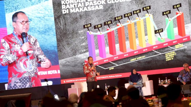 Wali Kota Makassar Moh Ramdhan Pomanto jadi pembicara dalam seminar Kerja Sama Jejaring Daerah untuk Penguatan Global Value Chain dan Global Supply Chain ASEAN di Jakarta, Kamis (19/10).