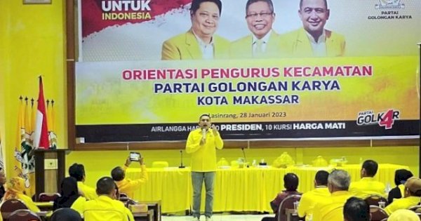 Abd Wahab Tahir Terima Kasih ke DPD I Soal Pemberian Urut 1 ke Ketua Golkar Makassar