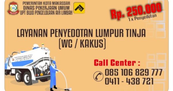 Cuti Bersama, PPID Dinas PU Makassar: Layanan Tinja Tetap Beroperasi