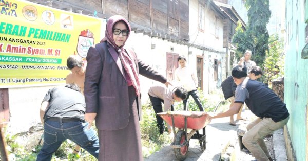Apiaty K Amin Syam Kundapil di Ujung Pandang, Sektor Infrastruktur Jadi Perhatian
