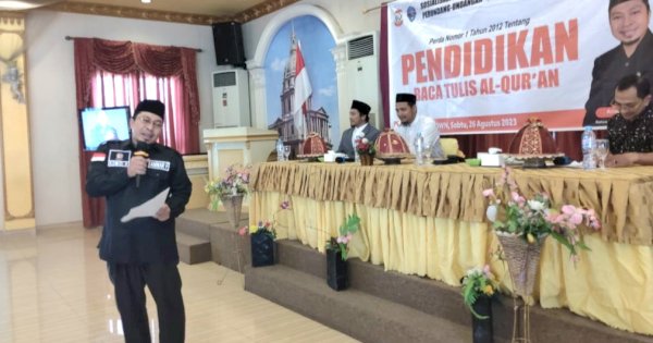 Anwar Faruq Gelar Sosper Perda Pendidikan Baca Tulis Al-Qur’an, Ajak Warga Memahami dan Mengamalkan