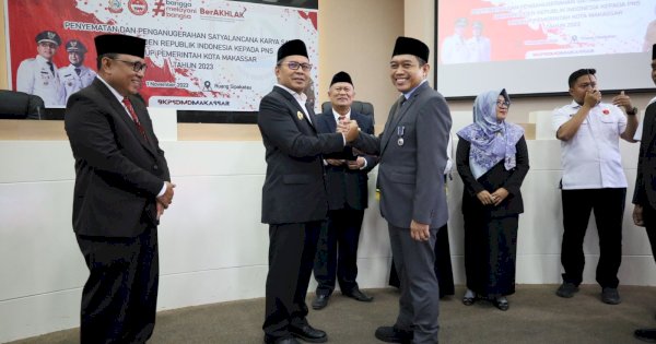 Momentum HUT Kota Makassar ke-416, 196 ASN Pemkot Raih Penghargaan Satyalencana Karya Satya