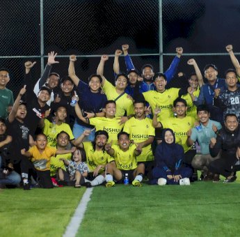 Dishub Makassar Juara I Mini Soccer Porseni HUT KORPRI ke-52