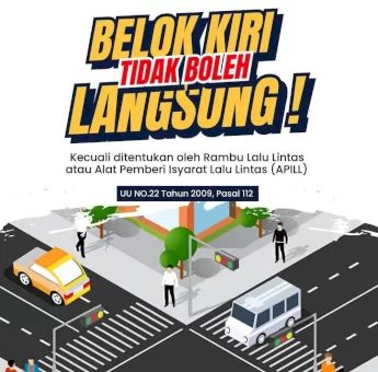 Tidak Boleh Belok Kiri Langsung, Kadishub : Ayo Sebar Aturan Ini