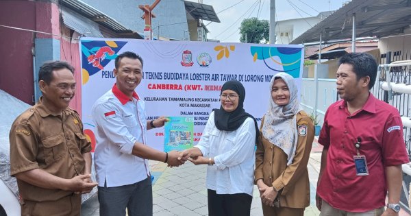 DP2 Lakukan Pendampingan Lobster Air Tawar di Tiga Longwis