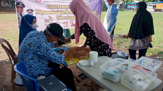 Manfaatkan Konter, DP2 Layani Pemeriksaan Hewan Gratis