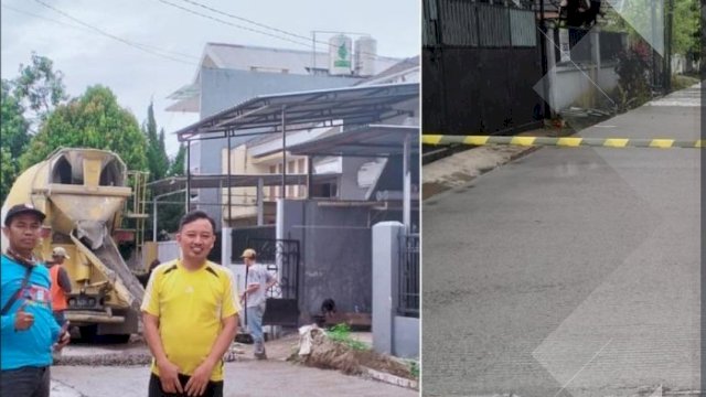 Pengerjaan Jalan, Dinas PU Makassar Betonisasi Jalan di Kompleks BPH