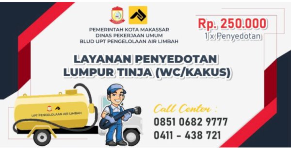 2023, UPT PAL Dinas PU Makassar Target PAD Rp500 Juta