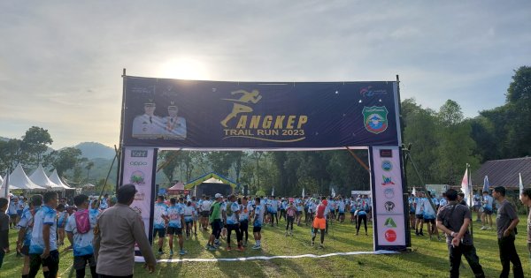 350 Peserta Jajal Jalur Terjal Pangkep Trail Run 2023
