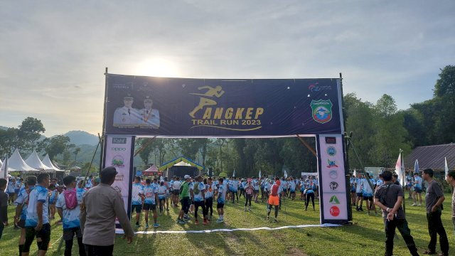 350 Peserta Jajal Jalur Terjal Pangkep Trail Run 2023