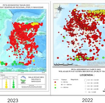 Kaleidoskop 2023, BMKG Wilayah IV Makassar: Ada 3.214 Gempa Bumi&nbsp;