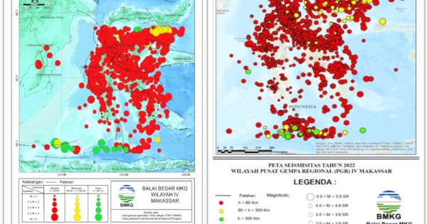 Kaleidoskop 2023, BMKG Wilayah IV Makassar: Ada 3.214 Gempa Bumi 