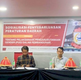 Sekretariat DPRD Makassar Gelar Sosialisasi Perda Soal PUG, Begini Arahan Narasumber