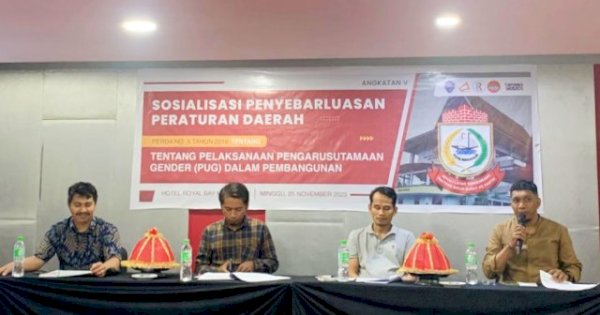 Sekretariat DPRD Makassar Gelar Sosialisasi Perda Soal PUG, Begini Arahan Narasumber