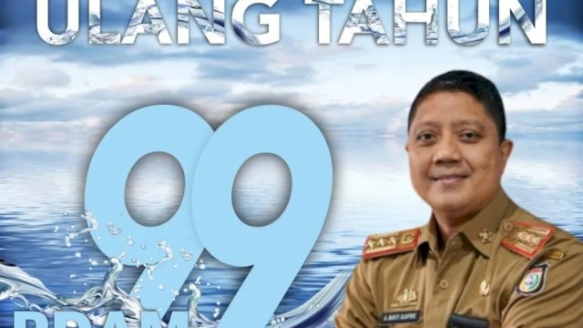Kepala Balitbangda Makassar Ucapkan Selamag HUT ke 99 PDAM, Begini Harapannya