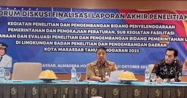 Teliti Soal Smart Governance, Kepala Balitbangda Makassar: Jadi Perhatian Khusus
