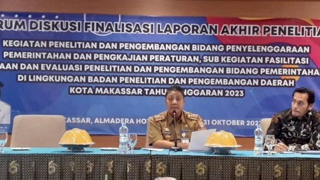 Teliti Soal Smart Governance, Kepala Balitbangda Makassar: Jadi Perhatian Khusus