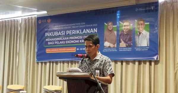 Dispar Makassar Gelar Inkubasi Periklanan, Maksimalkan Promosi Produk Pelaku Ekonomi Kreatif