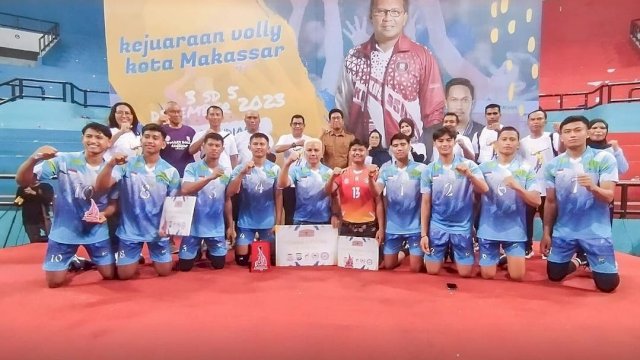 Dispora Tutup Gelaran Kejuaraan Bola Voli Kota Makassar Open 2023, Ini Dia Para Juaranya