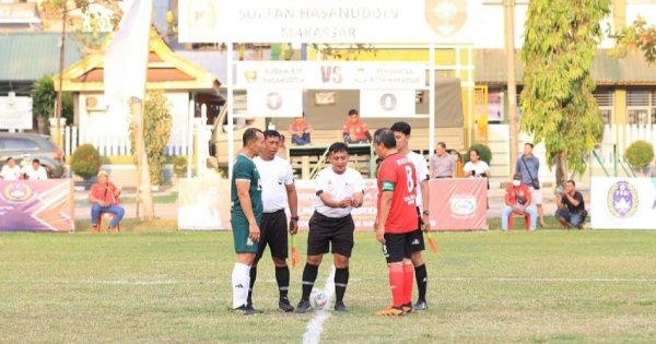 Skor Imbang 1-1 Forkopimda Makassar vs Kodam XIV Hasanuddin Buka Wali Kota Cup Makassar Ke-VI