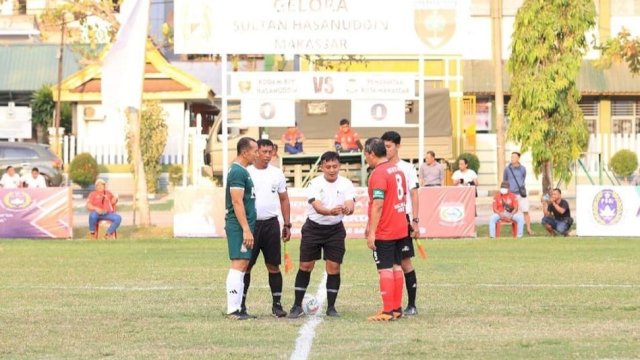 Skor Imbang 1-1 Forkopimda Makassar vs Kodam XIV Hasanuddin Buka Wali Kota Cup Makassar Ke-VI