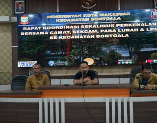 Rakor Perdana, Camat Bontoala Tekankan Kolaborasi Sukseskan Program Pemkot Makassar