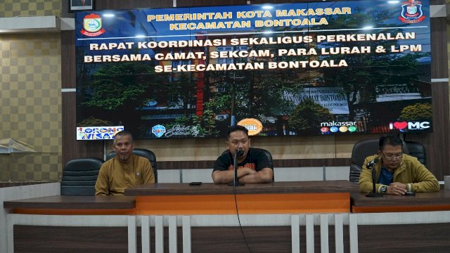 Rakor Perdana, Camat Bontoala Tekankan Kolaborasi Sukseskan Program Pemkot Makassar