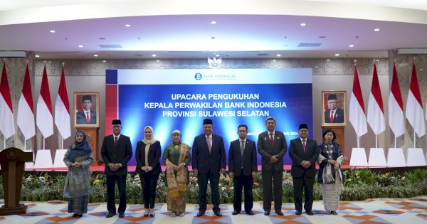 Gubernur Bank Indonesia Kukuhkan Rizki Ernadi Wimanda Jadi KPwBI Sulsel, Harap Ada Sinergitas dengan Pemda