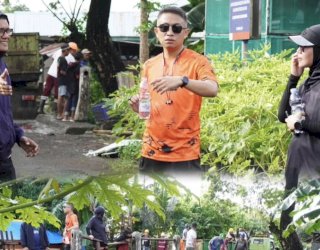 Morning Run Ala Camat Ujung Tanah Pantau Wilayahnya