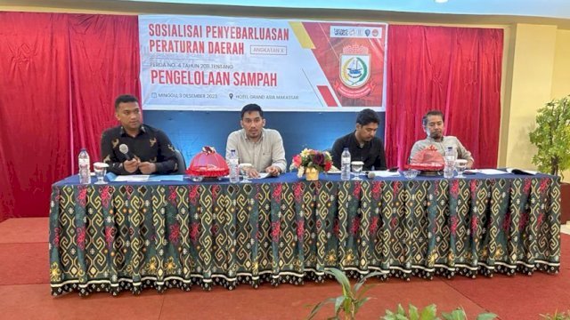 Sekretariat DPRD Makassar Sosialisasikan Perda Pengelolaan Sampah, Hadirkan Tiga Narasumber