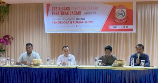 Sekretariat DPRD Makassar Sosialisasi Pengelolaan Rumah Kos