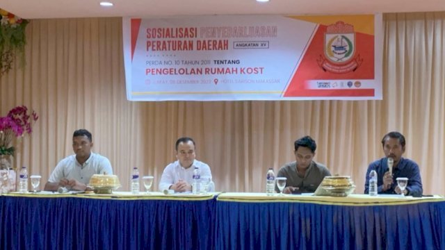 Sekretariat DPRD Makassar Sosialisasi Pengelolaan Rumah Kos