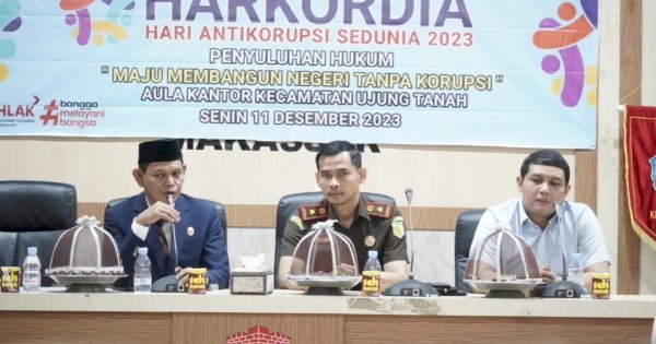 Penyuluhan Hukum Hari Anti Korupsi Sedunia, Ini Harapan Camat Ujung Tanah