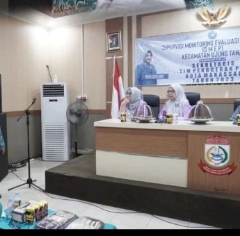 TP PKK Kota Makassar Laksanakan SMEP Kunjungan Lorong PKK Di Kecamatan Ujung Tanah