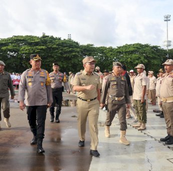 Satpol PP-Satlinmas se-Kota Makassar Siap Wujudkan Pemilu Damai dan Berkualitas
